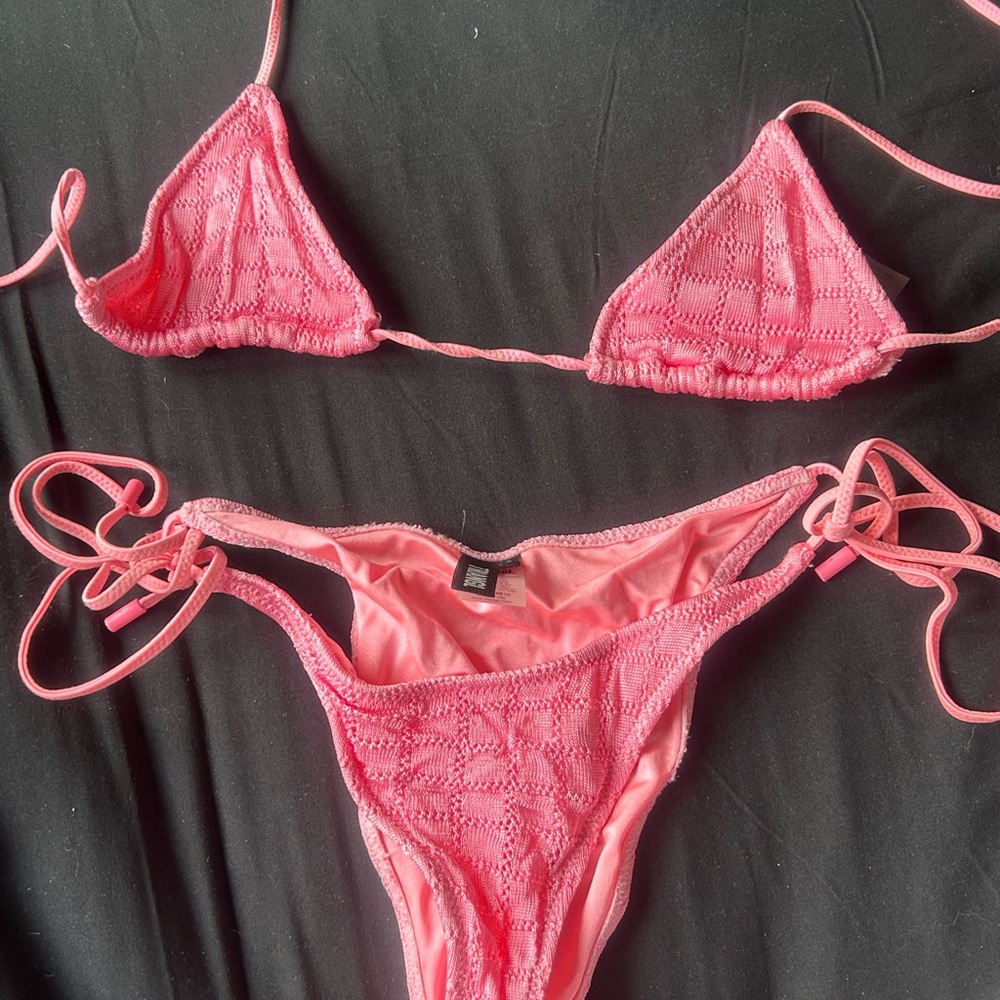 Triangl Swimwear Hot Pink Bikini Set